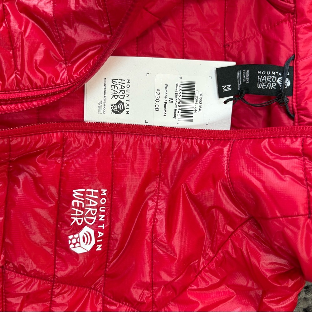Mountain Hardwear Women's Red Quilted Hooded Insulated Jacket - Picture 5 of 9